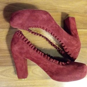 Jeffrey Campbell Emily pumps in raspberry